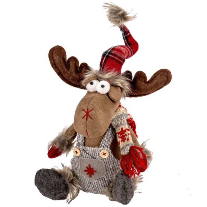 Decoratiune de Craciun, Figurina, Cerb, 20cm, DCJ224 - imagine 4