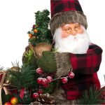 Decoratiune de Craciun, Figurina, Mos Craciun, cu Sanie, 50cm, DCJ229 - imagine 3