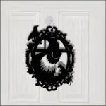 Decoratiune de Halloween, Lemn, Negru, 30x24 cm, DH032 - imagine 2