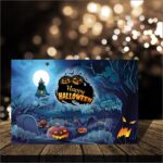 Decoratiune de Halloween, Lemn, Multicolor, 41x29cm, DH033 - imagine 4