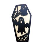 Decoratiune de Halloween, Lemn, Negru, 30x16 cm, DH045 - imagine 2