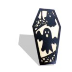 Decoratiune de Halloween, Lemn, Negru, 30x16 cm, DH045 - imagine 3