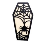 Decoratiune de Halloween, Lemn, Negru, 30x16 cm, DH046