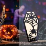 Decoratiune de Halloween, Lemn, Negru, 30x16 cm, DH046 - imagine 4