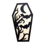 Decoratiune de Halloween, Lemn, Negru, 30x16 cm, DH047