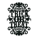 Decoratiune de Halloween, Lemn, Negru, 30x22 cm, DH068 - imagine 4