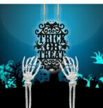 Decoratiune de Halloween, Lemn, Negru, 30x22 cm, DH068 - imagine 5