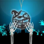 Decoratiune de Halloween, Lemn, Negru, 30x30 cm, DH069 - imagine 4