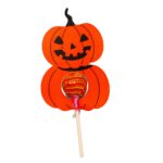Decoratiune de Halloween, Bomboana  Chupa Chups, Portocaliu, 8x12 cm, DH079