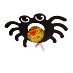 Decoratiune de Halloween, Bomboana  Chupa Chups, Negru, 10,5x7 cm, DH083 - imagine 5