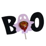 Decoratiune de Halloween, Bomboana  Chupa Chups, Negru, 13,5x7,5 cm, DH087 - imagine 5