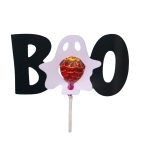 Decoratiune de Halloween, Bomboana  Chupa Chups, Negru, 13,5x7,5 cm, DH087