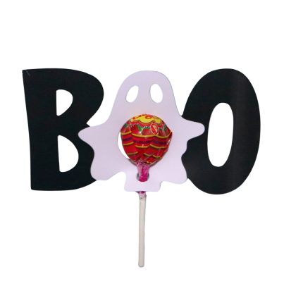 Decoratiune de Halloween, Bomboana  Chupa Chups, Negru, 13,5x7,5 cm, DH087