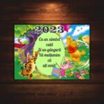 Marturie botez cu urare, Winnie the Pooh, Magnet,10×7.5 cm, MGB008, Verde - imagine 4