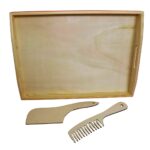 Set Gatit Mire, Blank, Nunta, 3 Piese, Lemn, 38x28cm, SMBK001 - imagine 5