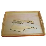 Set Gatit Mire, Blank, Nunta, 3 Piese, Lemn, 38x28cm, SMBK002 - imagine 4