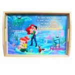 Set Mot Personalizat, Mica Sirena, 5 Piese, Lemn, Rosu, 20x30cm, SMD076 - imagine 5