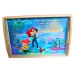 Set Mot Personalizat, Mica Sirena, 5 Piese, Lemn, Rosu, 20x30cm, SMD076 - imagine 3