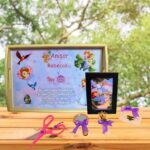 Set Mot Personalizat, Printesa Sofia, 6 Piese, Lemn, Mov, 20x30cm, SMD079 - imagine 4