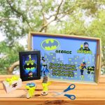 Set Mot Personalizat, Baby Batman, 6 Piese, Lemn, Galben, 20x30cm, SMD085 - imagine 4