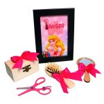 Set Mot Personalizat, Frumoasa Adormita, 6 Piese, Lemn, Roz, 20x30cm, SMD087 - imagine 2