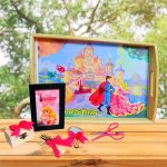 Set Mot Personalizat, Frumoasa Adormita, 6 Piese, Lemn, Roz, 20x30cm, SMD087 - imagine 4