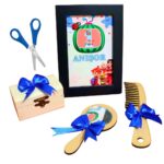 Set Mot Personalizat, Baby Johny, 6 Piese, Lemn, Albastru, 20x30cm, SMD0103 - imagine 2