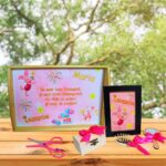 Set Mot Personalizat, Porcusorul Piglet, 6 Piese, Lemn, Roz, 20x30cm, SMD0105 - imagine 4