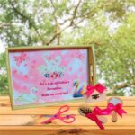 Set Mot Personalizat, Lebede, 5 Piese, Lemn, Roz, 20x30cm, SMD108 - imagine 4