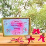 Set Mot Personalizat, Pisica Marrie, 5 Piese, Lemn, Roz, 20x30cm, SMD130 - imagine 4