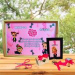 Set Mot Personalizat, Baby Boss Girl, 6 Piese, Lemn, Roz, 20x30cm, SMD131 - imagine 4