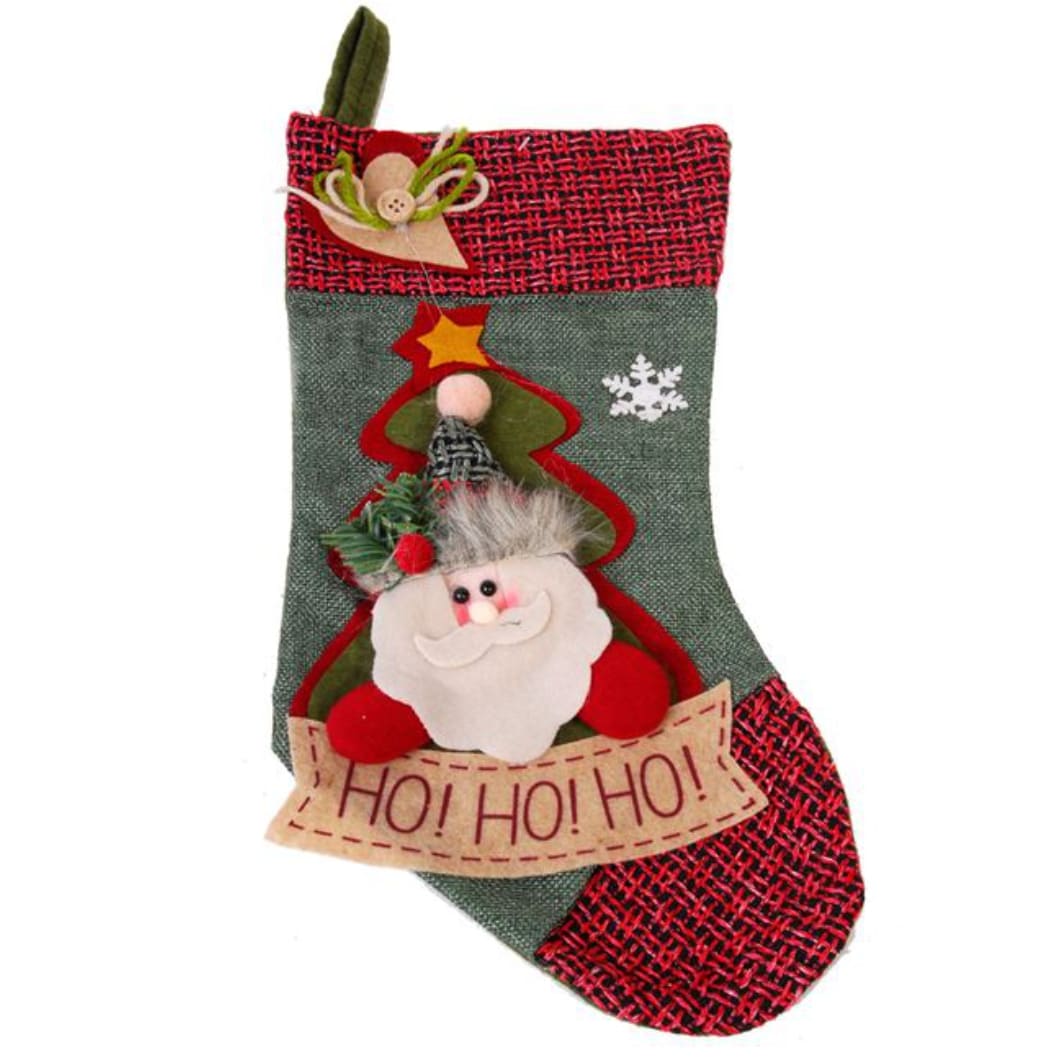 ciorap craciun mos craciun verde