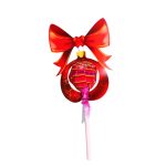 Decoratiune de Craciun, Bomboana Chupa Chups, Rosu, 8x6 cm, 002