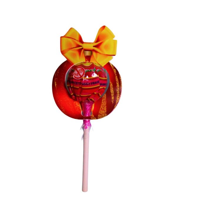 Decoratiune de Craciun, Bomboana Chupa Chups, Rosu, 7x5 cm, 004 - imagine 3