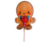 Decoratiune de Craciun, Bomboana Chupa Chups, Rosu, 10x7,5 cm, 006