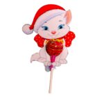 Decoratiune de Craciun, Bomboana Chupa Chups, Rosu, 10x8,5 cm, 010 - imagine 3