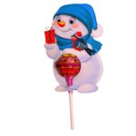 Decoratiune de Craciun, Bomboana Chupa Chups, Albastru, 11x8 cm, 011 - imagine 4