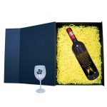 Set cadou de Sarbatori pentru coleg/a, Cutie de vin cu sticla si un pahar, 35x25cm, Vin Domeniile Panciu Feteasca Neagra, CSVC004 - imagine 3