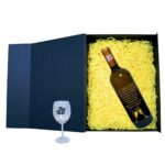Set cadou de Sarbatori pentru coleg/a, Cutie de vin cu sticla si un pahar, 35x25cm, Vin Domeniile Panciu Feteasca Regala, CSVC006 - imagine 2