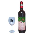 Set cadou de Sarbatori pentru coleg/a, Cutie de vin cu sticla si un pahar, 35x25cm, Vin Domeniile Panciu Feteasca Regala, CSVC009 - imagine 3