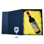 Set cadou de Sarbatori pentru coleg/a, Cutie de vin cu sticla si un pahar, 35x25cm, Vin Budureasca Clasic, CSVC011 - imagine 2