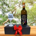 Set cadou Pensionare, Cutie de vin cu sticla si un pahar, 35x25cm, Vin Domeniile Panciu Feteasca Regala, CSVPN006 - imagine 4