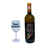 Set cadou Pensionare, Cutie de vin cu sticla si un pahar, 35x25cm, Vin Domeniile Panciu Feteasca Regala, CSVPN006 - imagine 3