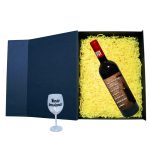Set cadou Pensionare, Cutie de vin cu sticla si un pahar, 35x25cm, Vin Budureasca Clasic, CSVPN008 - imagine 2
