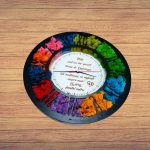 Ceas Licheni Nasi Botez, Lemn, Negru, 40cm, DL084 - imagine 5