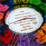 Ceas Licheni Nasi Botez, Lemn, Negru, 40cm, DL084 - imagine 2