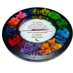 Ceas Licheni Nasi Botez, Lemn, Negru, 40cm, DL086 - imagine 3