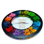 Ceas Licheni Aniversare, Sefa, Lemn, Negru, 40cm, DL089 - imagine 3