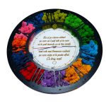 Ceas Licheni pentru Fini, Lemn, Negru, 40cm, DL092