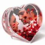 Inima cu insertie foto, Rosu, 10×10 cm, GFVD001